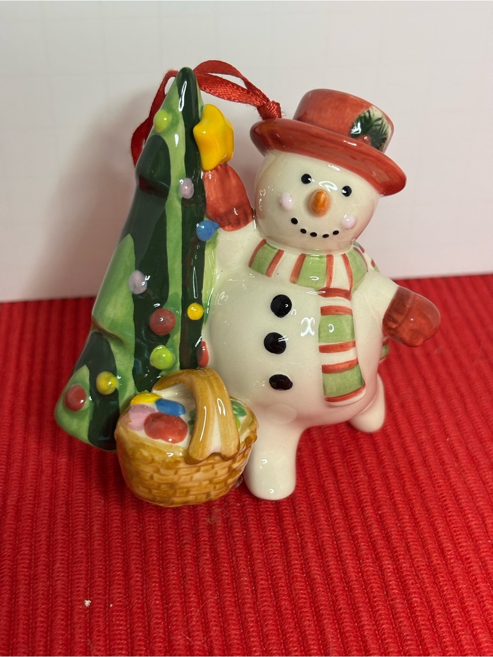 Longaberger, Bluster The Snowman Christmas Ornament